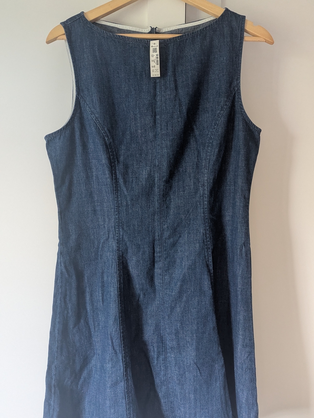 Madewell Dark Blue Denim Midi Dress